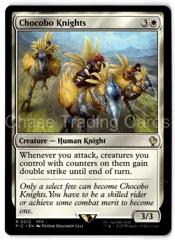 Chocobo Knights 12 Rare Non-Foil Final Fantasy Magic the Gathering Mint NM - Image 1