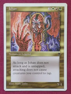 Magic The Gathering CHRONICLES JOHAN green/red/white card MTG - Image 1