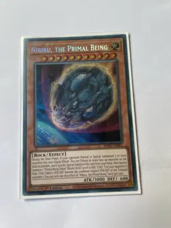 YuGiOh! Nibiru, The Primal Being RA01-EN015 Secret Rare 1st Ed - Image 1