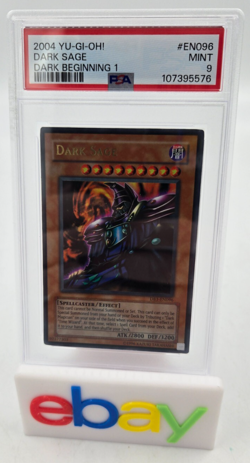 2004 YU-GI-OH! DARK BEGINNING 1 #EN096 DARK SAGE PSA 9 - Image 1