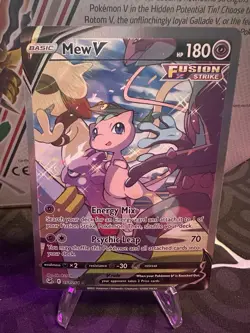 Near Mint Mew V 251/264 Fusion Strike Alternate Full Art Ultra Rare Pokemon Card - Image 1