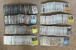 Pokemon Black Bolt & White Flare 700 Card Bundle - No Base Cards - Sleeved - Image 1