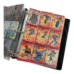 Vintage Marvel X-Men Trading Card Collection in Binder - Image 1