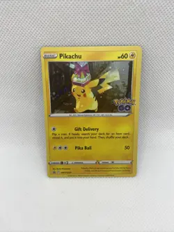 POKEMON GO TCG SWSH234 Pikachu Cosmos Holo Black Star Promo Card Unplayed NM! - Image 1