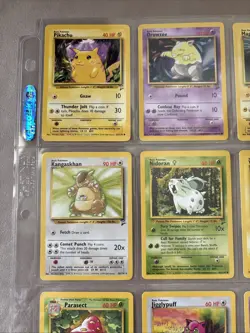 Lot Of 9 1999-2000 Vintage Pokemon Cards In Binder Sheet - Image 4