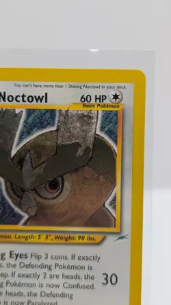 Pokemon Card WOTC VTG Shining Noctowl 110/105 Neo Destiny Holo NM - Image 3