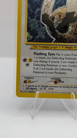 Pokemon Card WOTC VTG Shining Noctowl 110/105 Neo Destiny Holo NM - Image 5