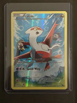 Pokemon TCG Latias XY78 Full Art Black Star Holo Promo Card LP - Image 1