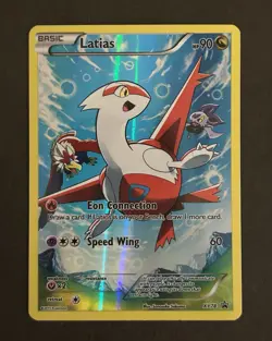 Pokemon TCG Latias XY78 Full Art Black Star Holo Promo Card LP - Image 2