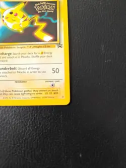 Pokemon TCG Pikachu Blackstar Promo Card 4 the First Movie LP/MP - Image 4