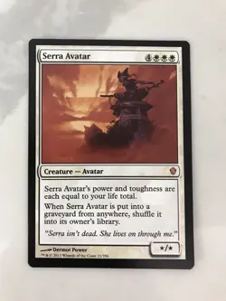 Serra Avatar MTG Magic the Gathering Card NM Near Mint Commander 2013 - Image 1