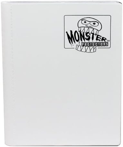 Monster 4 Pocket Trading Card Binder - Matte White Album, Anti-Theft & Anti-Drop - Image 1