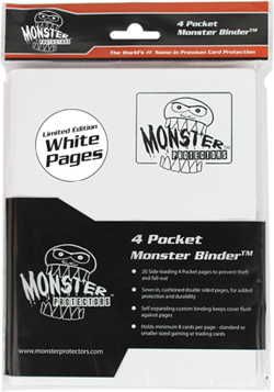 Monster 4 Pocket Trading Card Binder - Matte White Album, Anti-Theft & Anti-Drop - Image 4