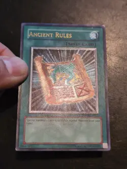 Yu-Gi-Oh! ULTIMATE RARE HOLO CARD ANCIENT RULES STON-EN037 LP/MP - Image 2