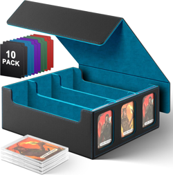 Card Deck Case with Commander Display Windows, Trading Card Storage Box Magic Co - Image 1
