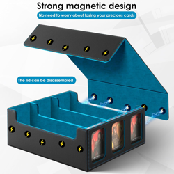 Card Deck Case with Commander Display Windows, Trading Card Storage Box Magic Co - Image 5