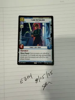 Star Wars Unlimited Luke Skywalker Jedi Knight Legendary Card SOR 051/252 - Image 1