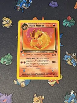 Pokemon Cards Dark Flareon 35/82 Team Rocket FIRST EDITION - (NM-) - Image 1