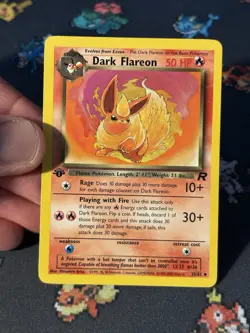 Pokemon Cards Dark Flareon 35/82 Team Rocket FIRST EDITION - (NM-) - Image 2