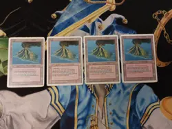 Volcanic Island MTG Revised Rare Land Heavily Played x4 - Image 1