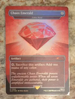 MTG Red Chaos Emerald 7032 (Lotus Petal) from Sonic Secret Lair Drop NM - Image 1