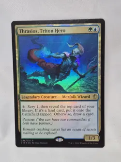 Thrasios, Triton Hero (Foil Etched) Commander Legends Foil - Image 1