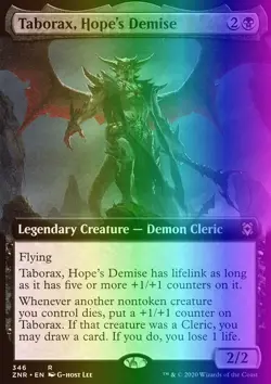 MTG Magic the Gathering Taborax, Hope's Demise (346/493) Zendikar Rising NM FOIL - Image 1