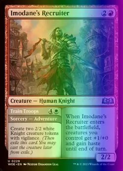 MTG Magic the Gathering Imodane's Recruiter (229/475) Wilds of Eldraine NM FOIL - Image 1