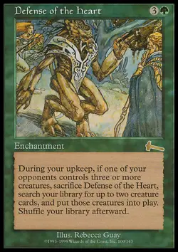 MTG Magic the Gathering Defense of the Heart (100/143) Urza's Legacy LP - Image 1
