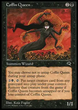 MTG Magic the Gathering Coffin Queen (114/350) Tempest LP - Image 1
