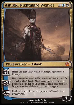 MTG Magic the Gathering Ashiok, Nightmare Weaver (188/260) Theros NM - Image 1