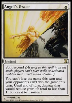 MTG Magic the Gathering Angel's Grace (3/301) Time Spiral MP - Image 1