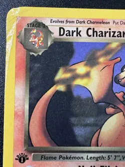 1st Edition Dark Charizard 21/82 Team Rocket WoTC Pokemon Card Rare HP - Image 3