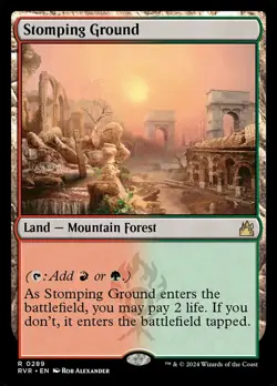 MTG Magic the Gathering Stomping Ground (289/497) Ravnica Remastered NM - Image 1