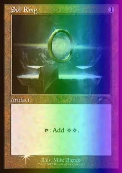 MTG Magic the Gathering Sol Ring (1/2) Love Your LGS 2022 NM FOIL - Image 1