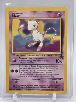MEW POKEMON CARD #8 WOTC BLACK STAR PROMO - Image 1