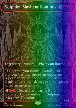 MTG Solphim, Mayhem Dominus (354/530) Phyrexia All Will Be One NM FOIL - Image 1