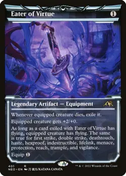 MTG Magic the Gathering Eater of Virtue (401/606) Kamigawa Neon Dynasty NM - Image 1