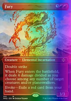 MTG Magic the Gathering Fury (313/765) Modern Horizons 2 NM FOIL - Image 1