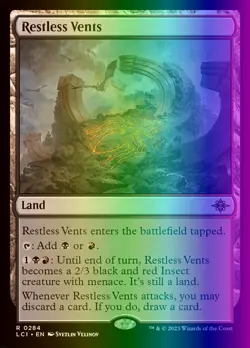 MTG Restless Vents (284/491) The Lost Caverns of Ixalan NM FOIL - Image 1