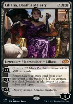 MTG Magic the Gathering Liliana, Death's Majesty (433/835) Jumpstart 2022 NM - Image 1