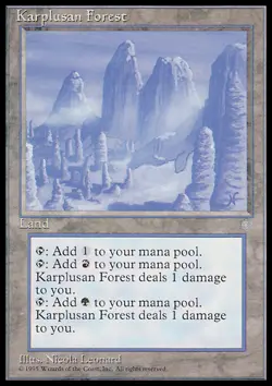 MTG Magic the Gathering Karplusan Forest (356/383) Ice Age MP - Image 1