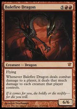 MTG Magic the Gathering Balefire Dragon (129/300) Innistrad MP - Image 1
