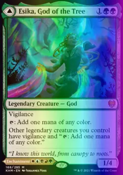 MTG Magic the Gathering Esika, God of the Tree (168/551) Kaldheim NM FOIL - Image 1