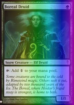 MTG Boreal Druid (63/124) Mystery Booster Retail Edition Foils NM FOIL - Image 1