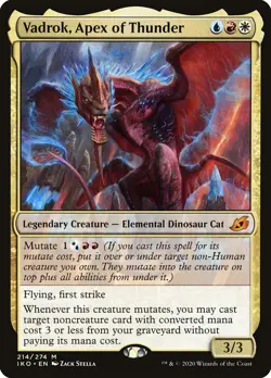 MTG Vadrok, Apex of Thunder (214/434) Ikoria Lair of Behemoths NM - Image 1
