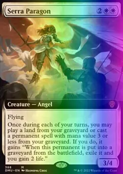MTG Magic the Gathering Serra Paragon (388/552) Dominaria United NM FOIL - Image 1