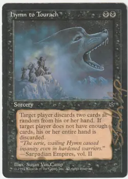 Fallen Empires Hymn to Tourach Signed by Susan Van Camp - Image 1