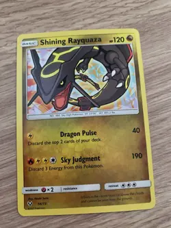 Shining Rayquaza 56/73 Shiny Holo Rare Shining Legends Pokemon Card - Image 2