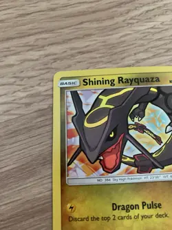 Shining Rayquaza 56/73 Shiny Holo Rare Shining Legends Pokemon Card - Image 3